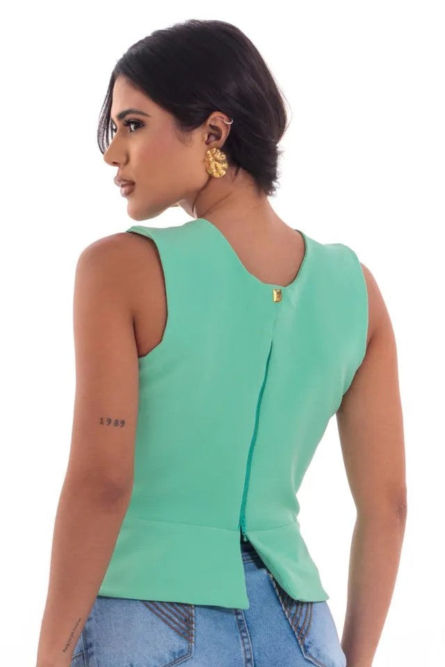 Blusa Peplum Pulsanti — Videtare