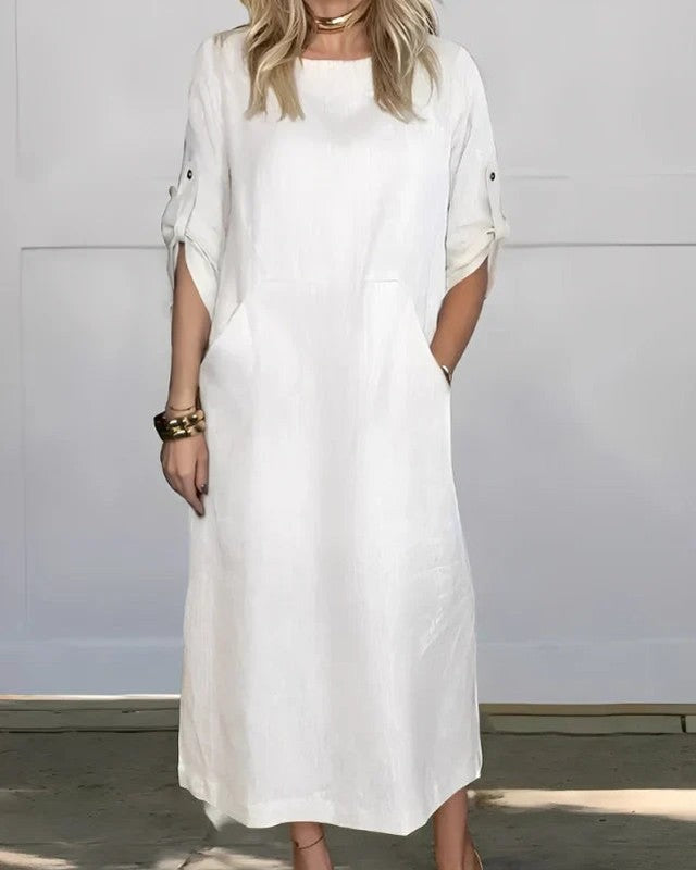 Vestido Casual Susan | Linho Puro - (Soltinho) — Videtare